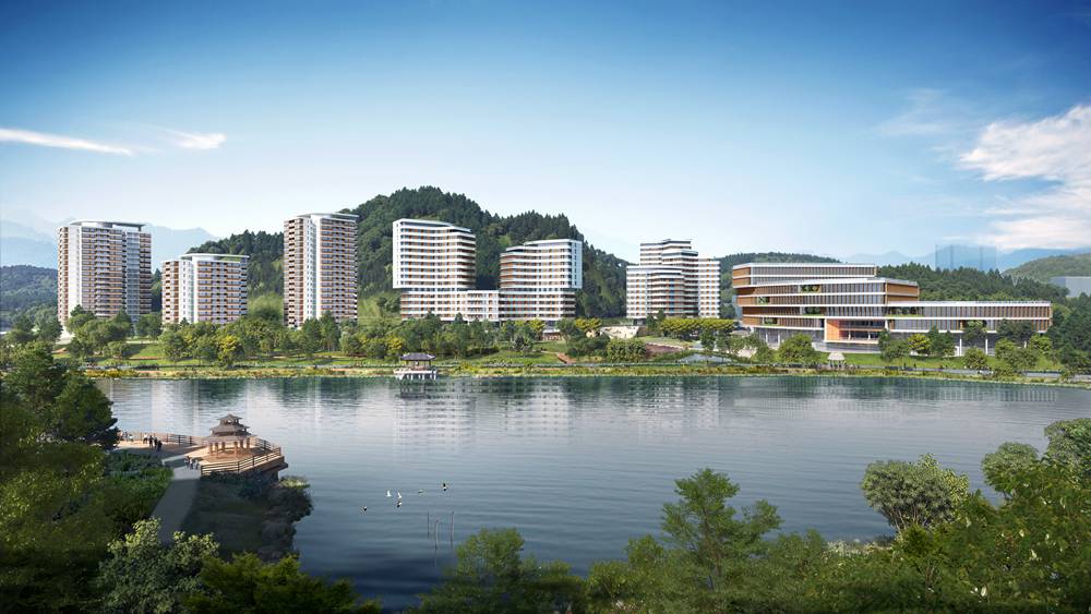 北园效果图(从南园看北园)