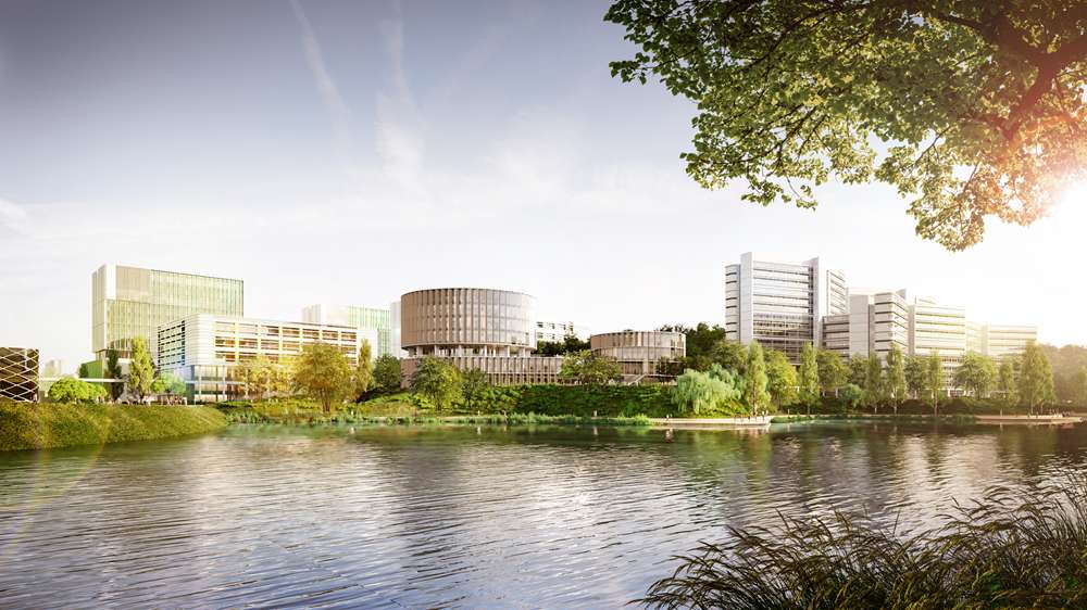 图书馆(从北园望向南园)