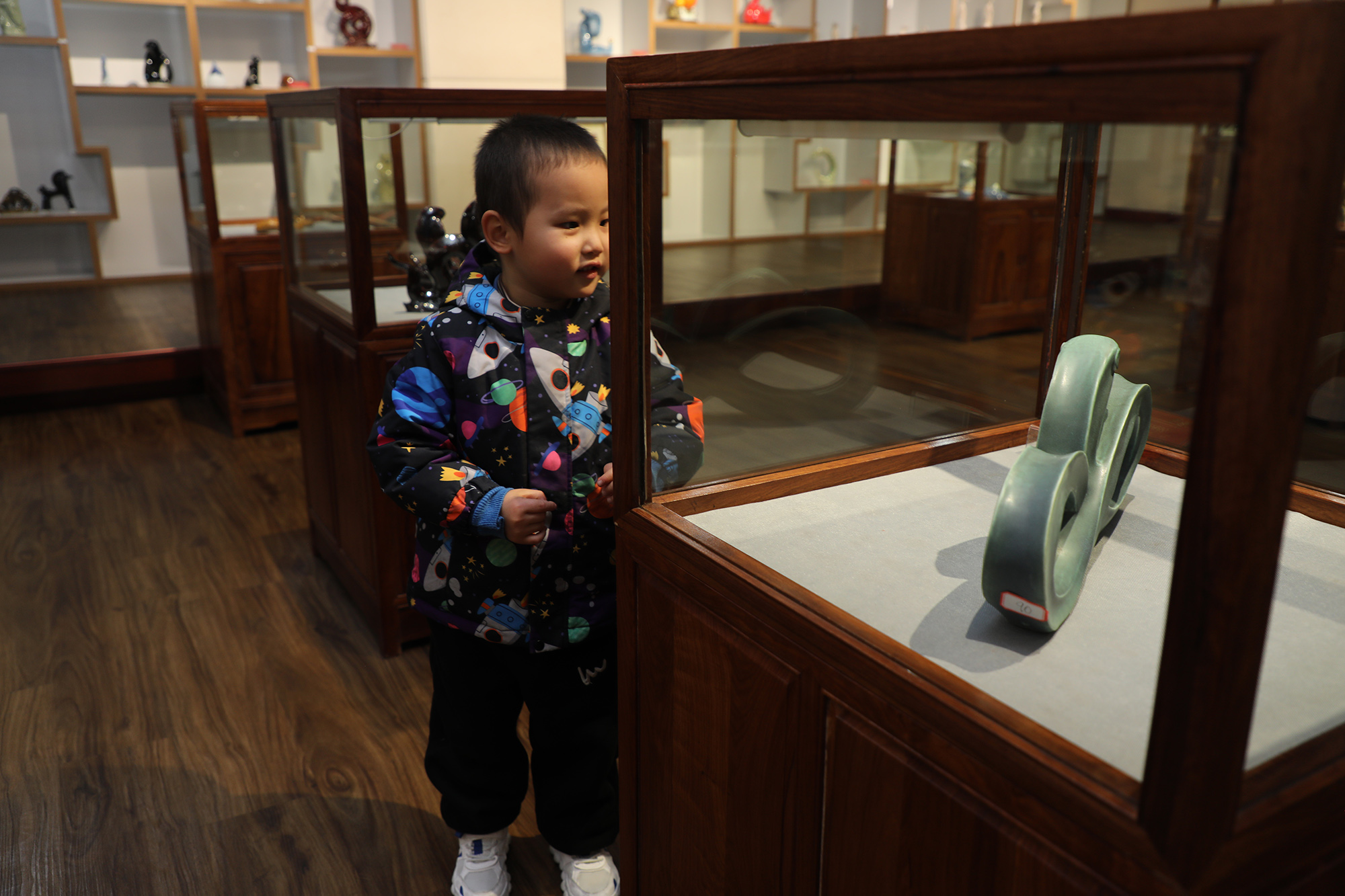 市民游客参观展览(摄影/王卓菲) (1)